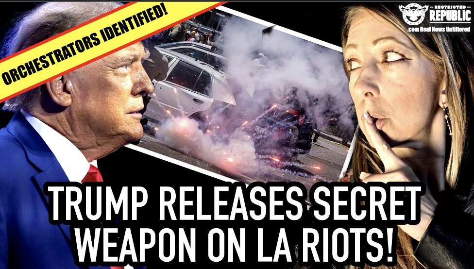 Trump Releases New Secret Weapon On The LA Riots As Shocking Orchestrators Are Identified! 